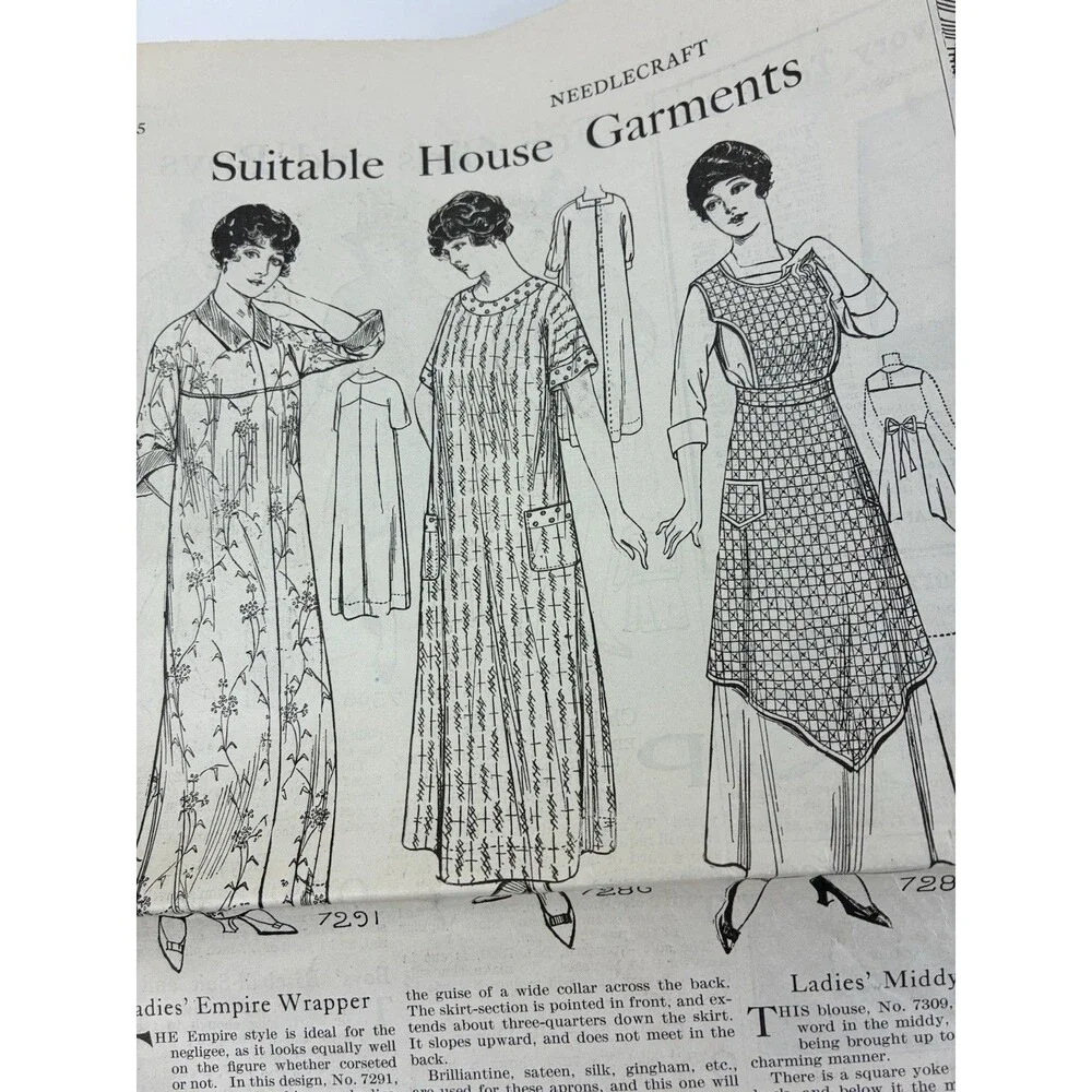 Needlecraft Devoted To Dressmaking Fancy Work Household Decoration 1915 No. 12